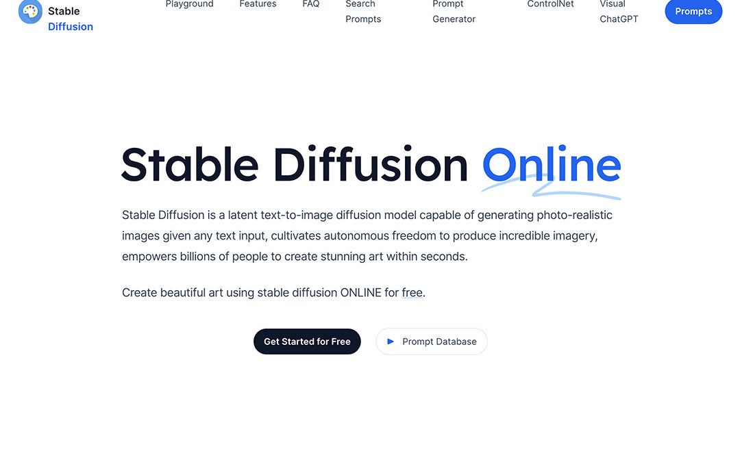 STABLE DIFFUSION ONLINE