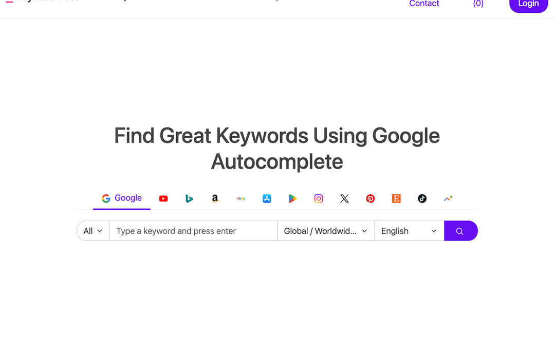KEYWORD TOOL